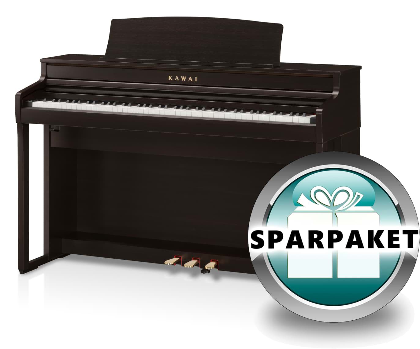 Kawai CA-401 R Digitalpiano Rosenholz - Sparpaket